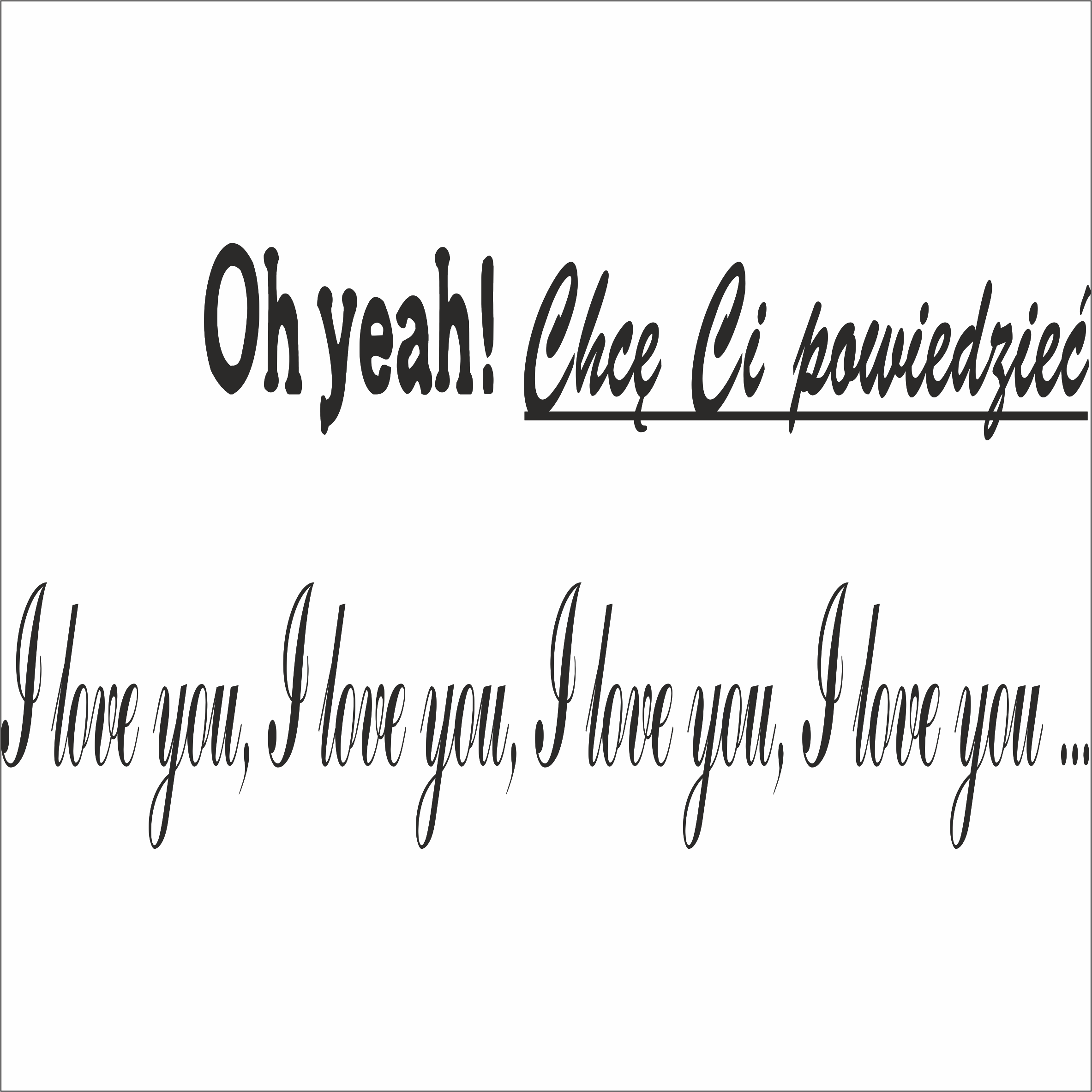 Różne nr 11 - Chce Ci powiedzieć.prezentacja2