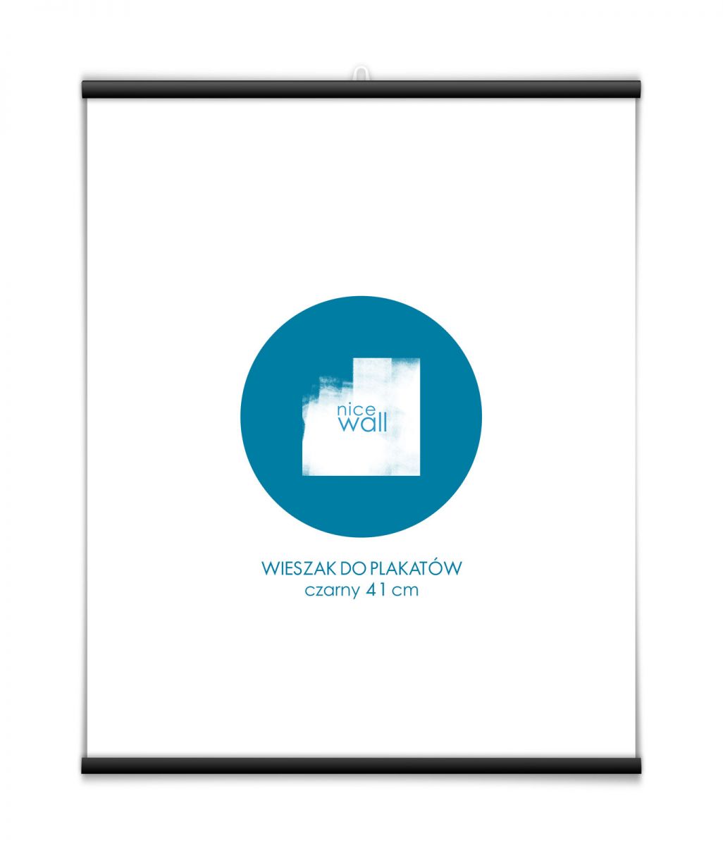 Wieszak na plakat czarny 41 cm