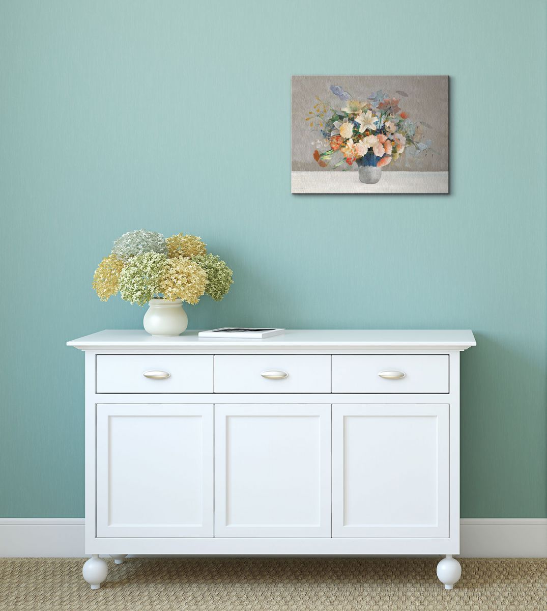 aranzacja-wnetrza-z-obrazem-arrangement-in-blue-40x30-cm-na-scianie