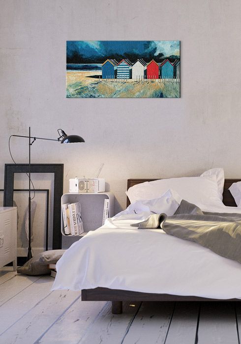 beach-huts-and-beach-ii-obraz