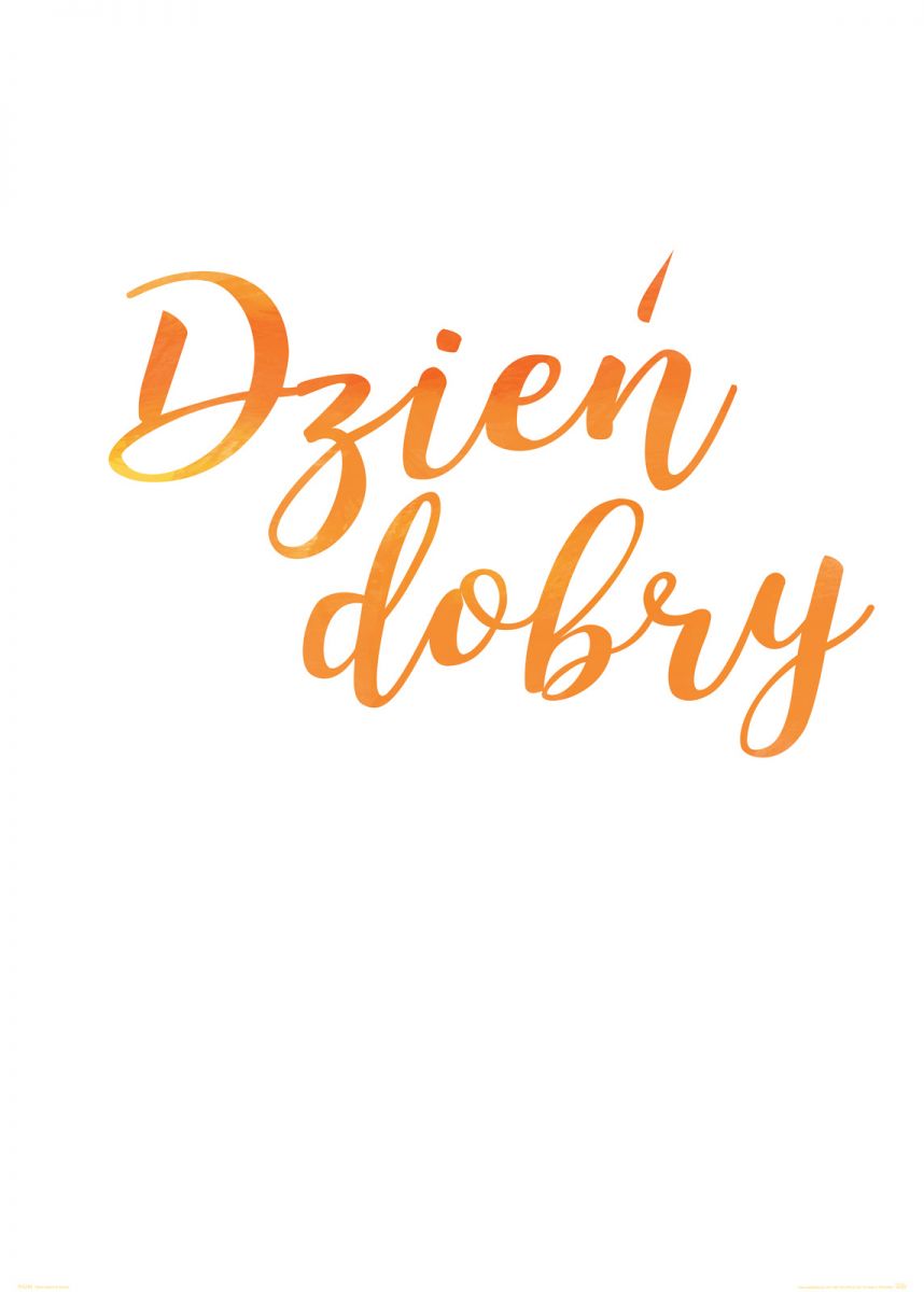 Dzień dobry - plakat