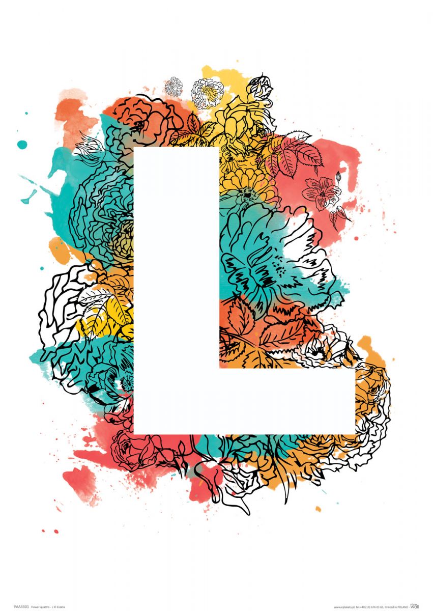 Flower quattro - L - plakat