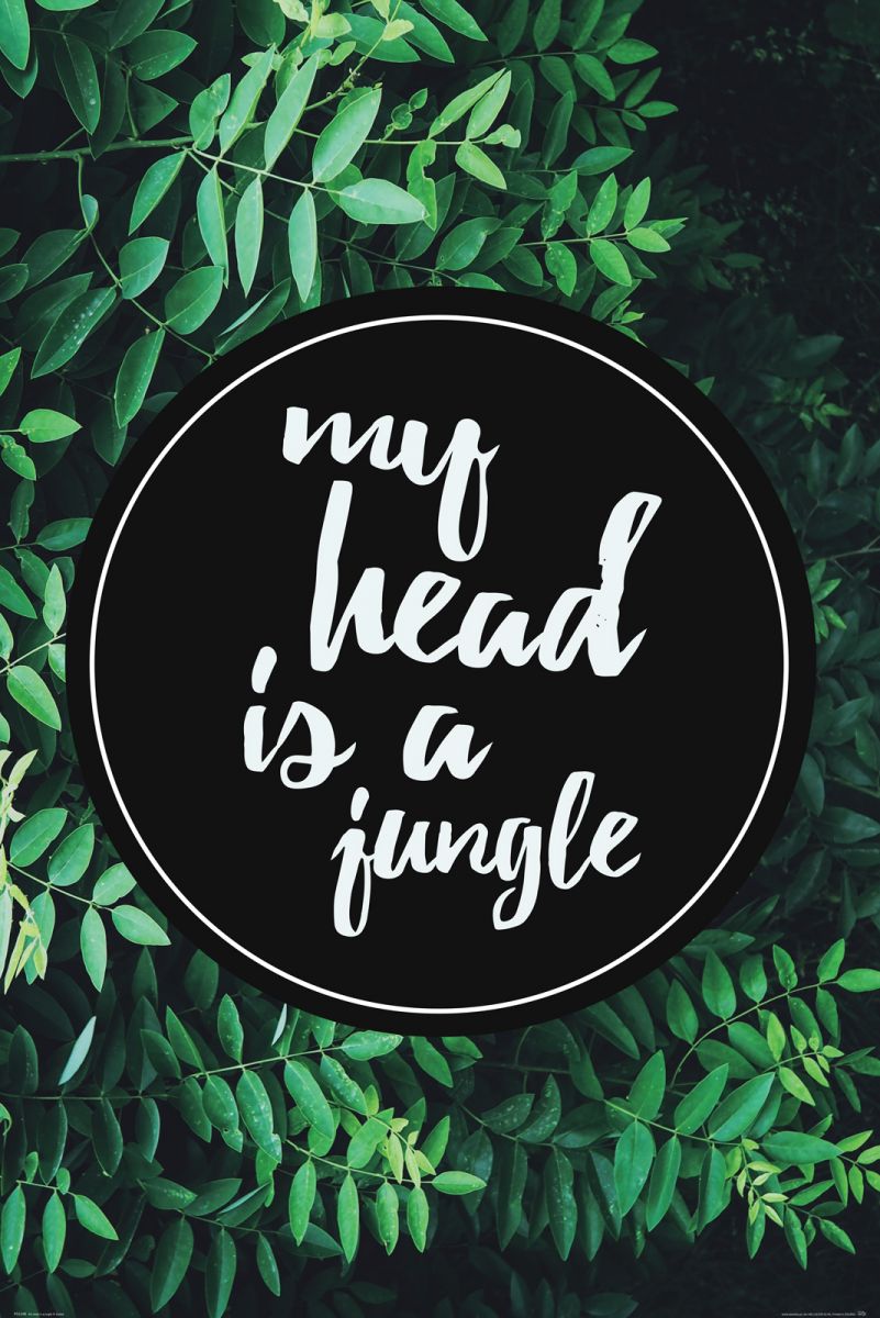 My head is a jungle - plakat