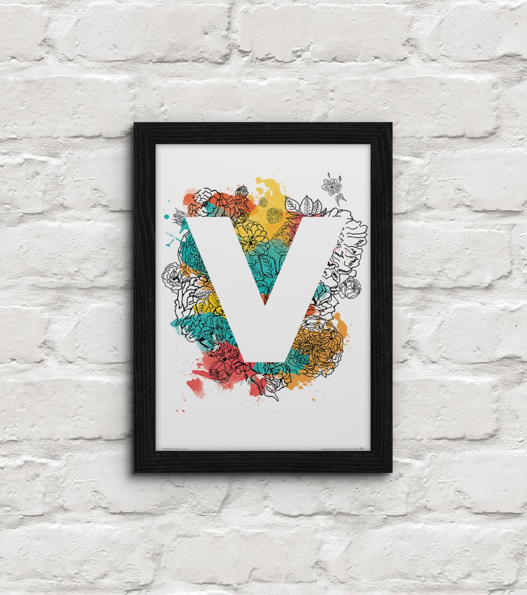 Flower quattro - V - plakat - obrazek 2