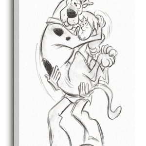 Scooby Doo (sketch) - Obraz na płótnie