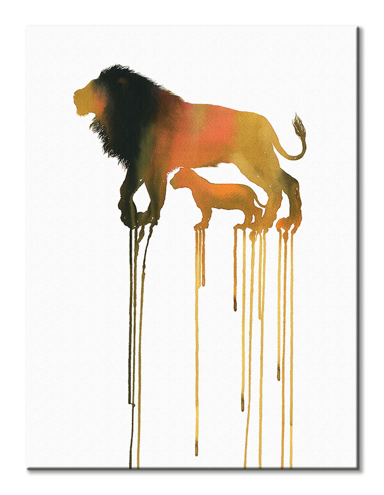Lions - obraz na płótnie - obrazek 2