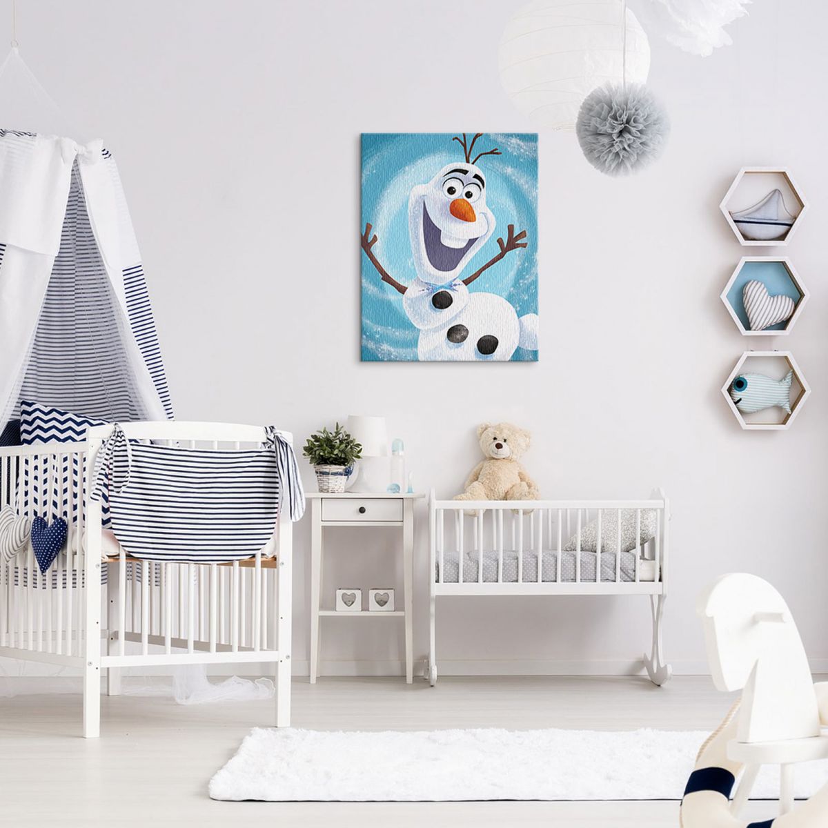 Olaf's Frozen Adventure Happy - obraz na płótnie - obrazek 3