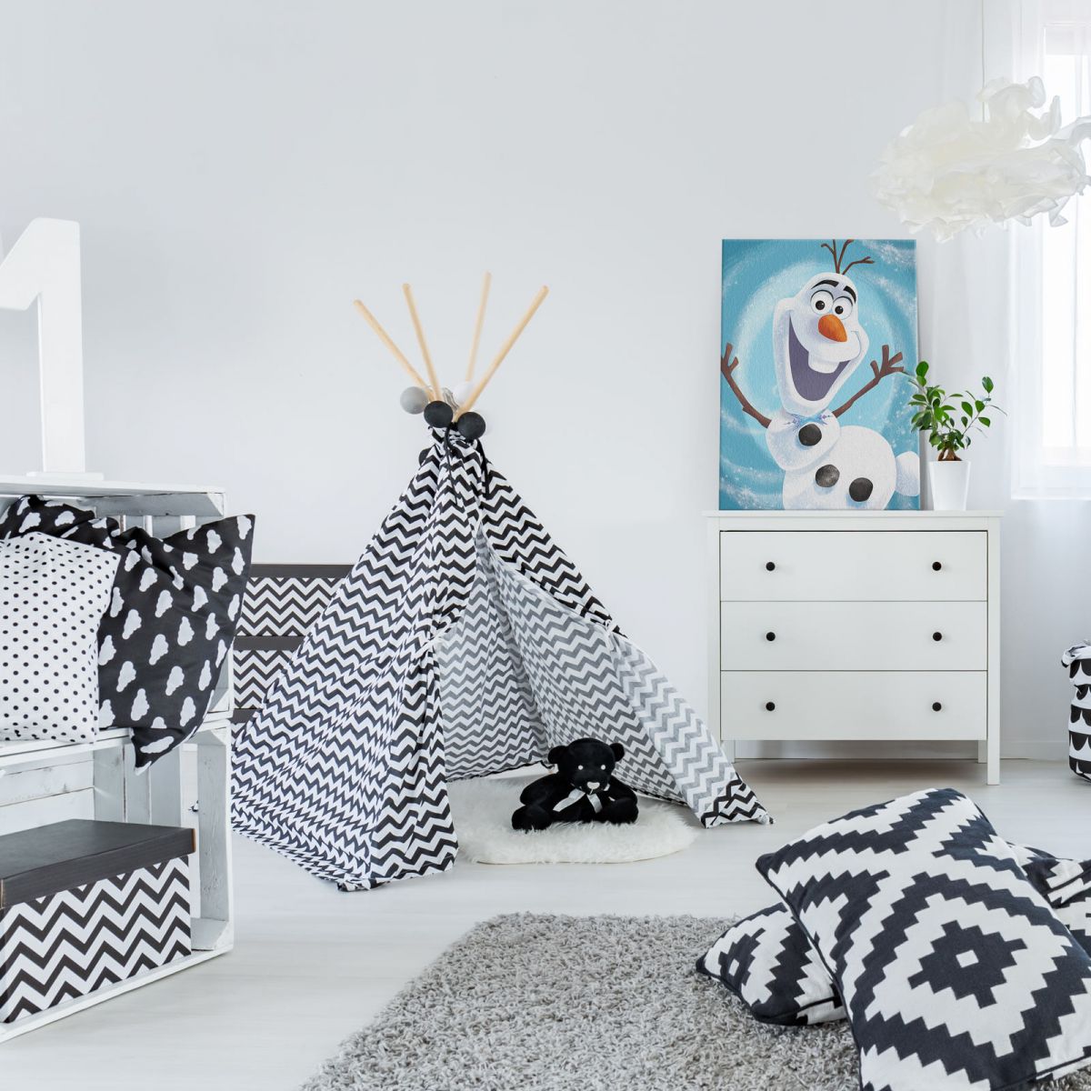 Olaf's Frozen Adventure Happy - obraz na płótnie - obrazek 4