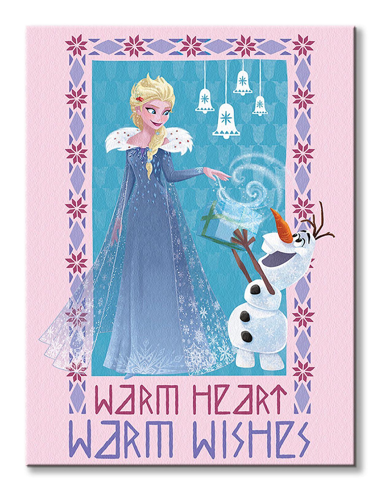 Olaf's Frozen Adventure Warm Heart Warm Wishes - obraz na płótnie - obrazek 2