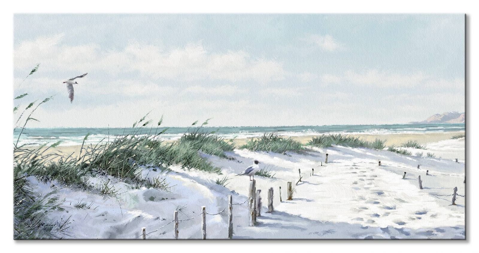Ścieżka na plażę - obraz na płótnie - obrazek 2