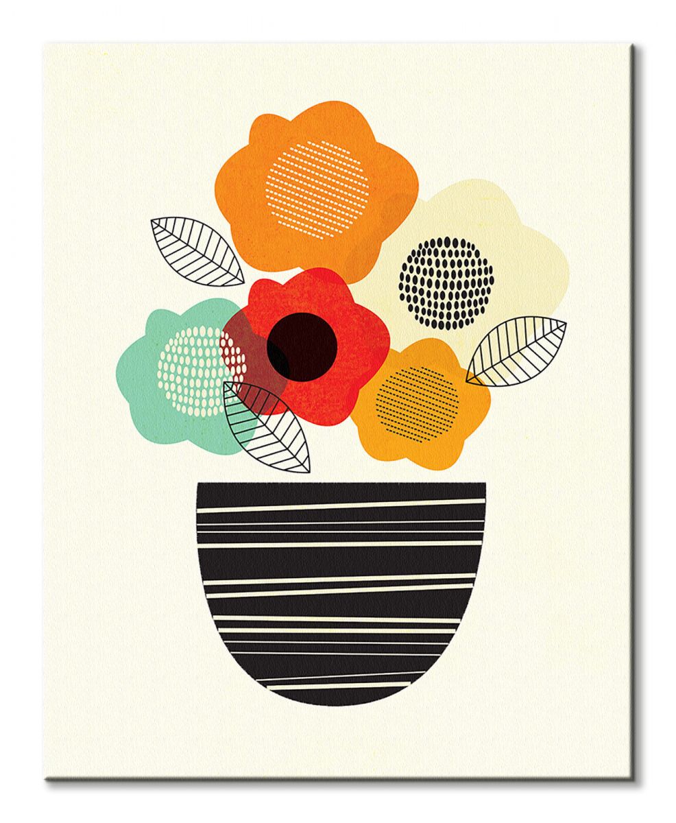 Scandi Flowers II - Obraz na płótnie - obrazek 2