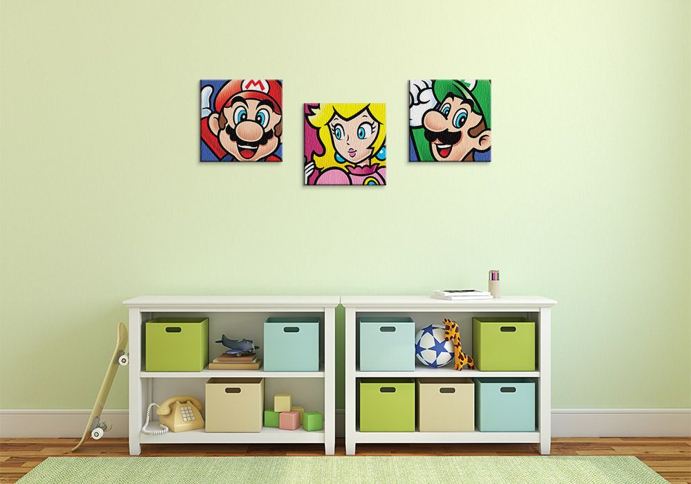 Super Mario (Peach) - Obraz na płótnie - obrazek 3