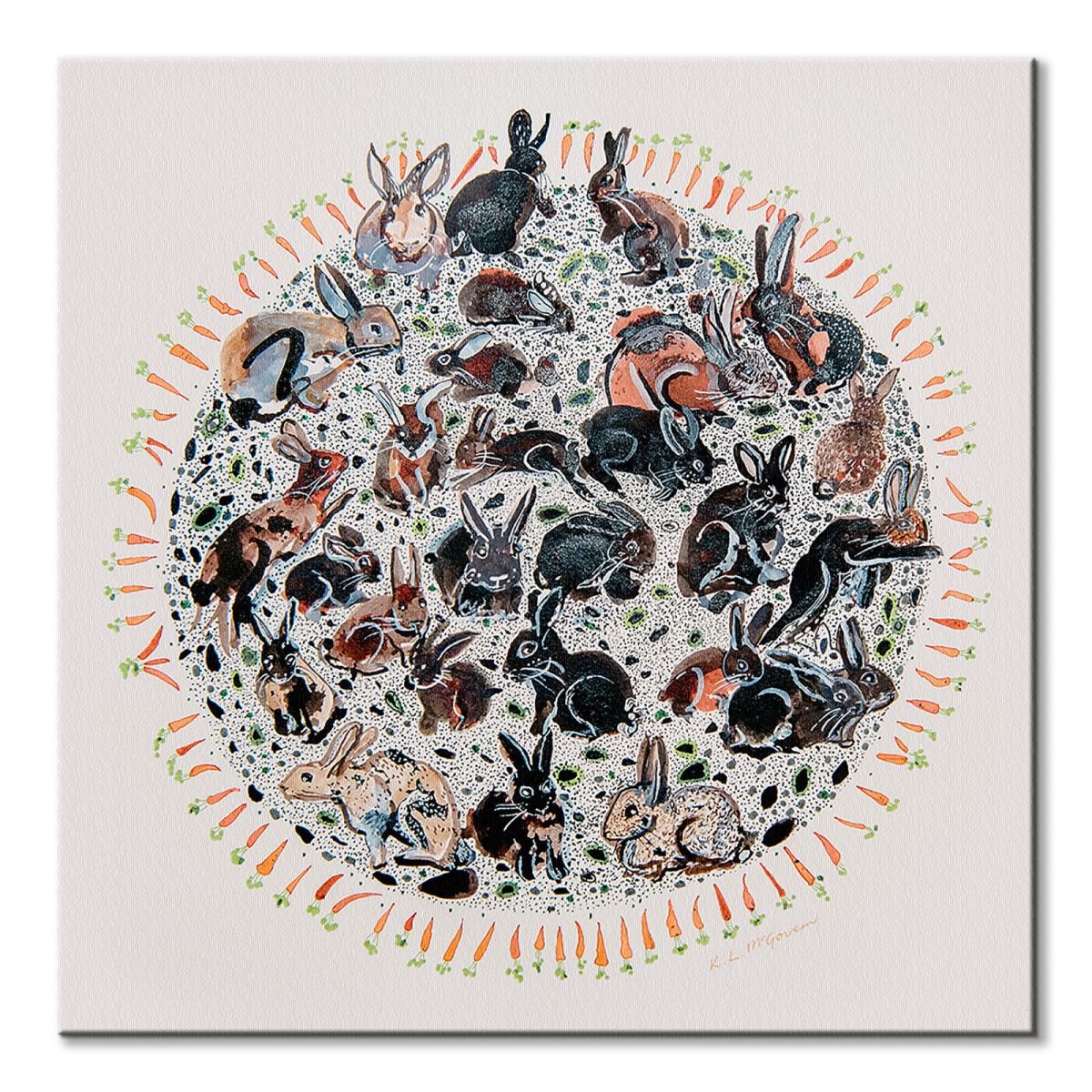 Planet Rabbit - obraz na płótnie - obrazek 2