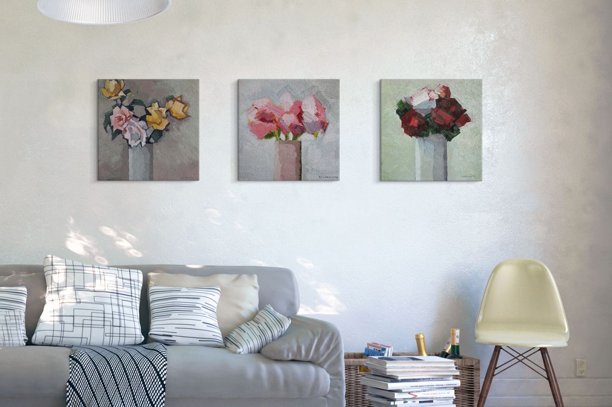 Mixed Roses - obraz na płótnie - obrazek 3